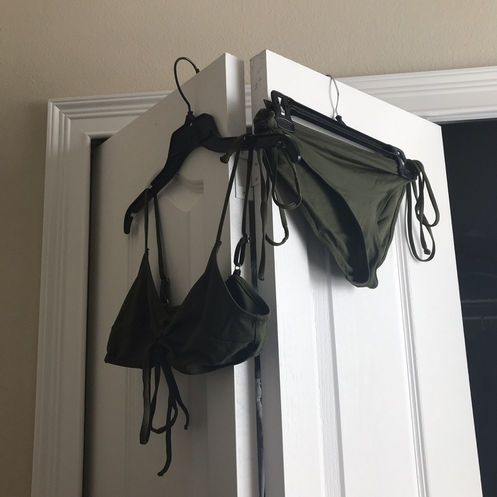 olive green bikini